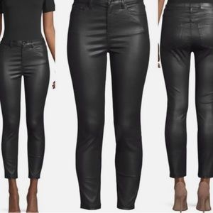 The Kooples leather wax pants/jeans